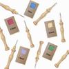 DIY Craft Knitting Embroidery Pen Wooden Handle Poke Needle Needle Threader Punch Needle Tool