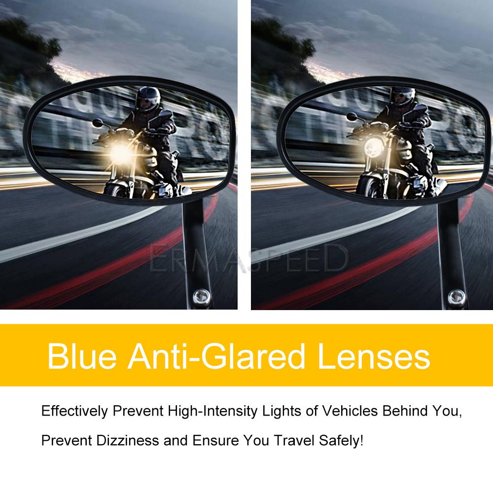 Универсальные мотоциклетные зеркала 7/8 "22 мм, торцевые зеркала на руле мотоцикла, алюминиевые боковые зеркала заднего вида для мотоцикла