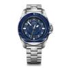 VICTORINOX JOURNEY 1884 Watch Automatic Stainless Steel Case Blue Dial Stainless Steel Bracelet Waterproof Gift Analog 242010 Men's (316L) []