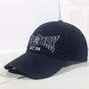 Fashion Hat Women's New Soft Top Stick Baseball Cap Korean Version Letter Embroidery Washed Cap