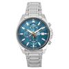 Edifice Analog Standard Chronograph Stainless Steel Turquoise Dial Quartz EFV-610DE-2A 100M Men's Watch