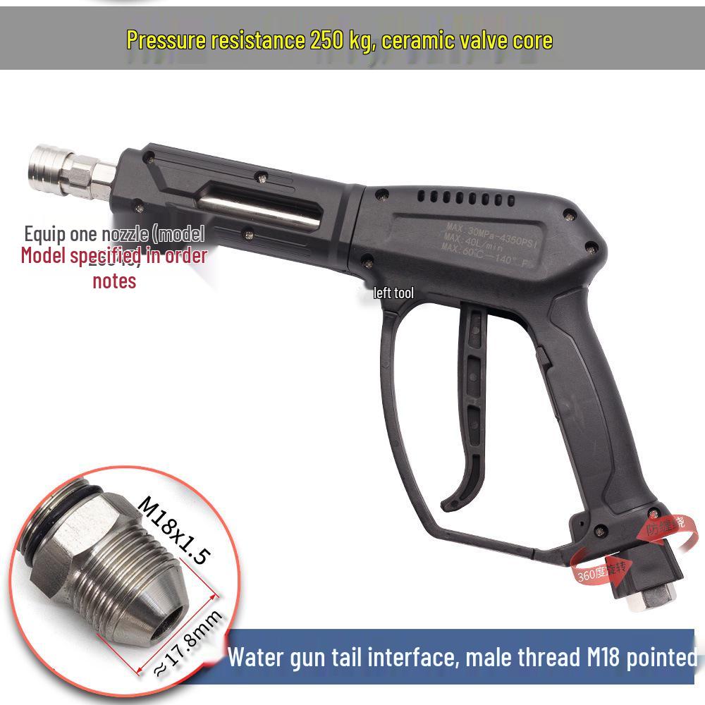 250 кг Автомойка: Головка водяного пистолета высокого давления с керамическим сердечником против запутывания, M14/M18/M22 280360.