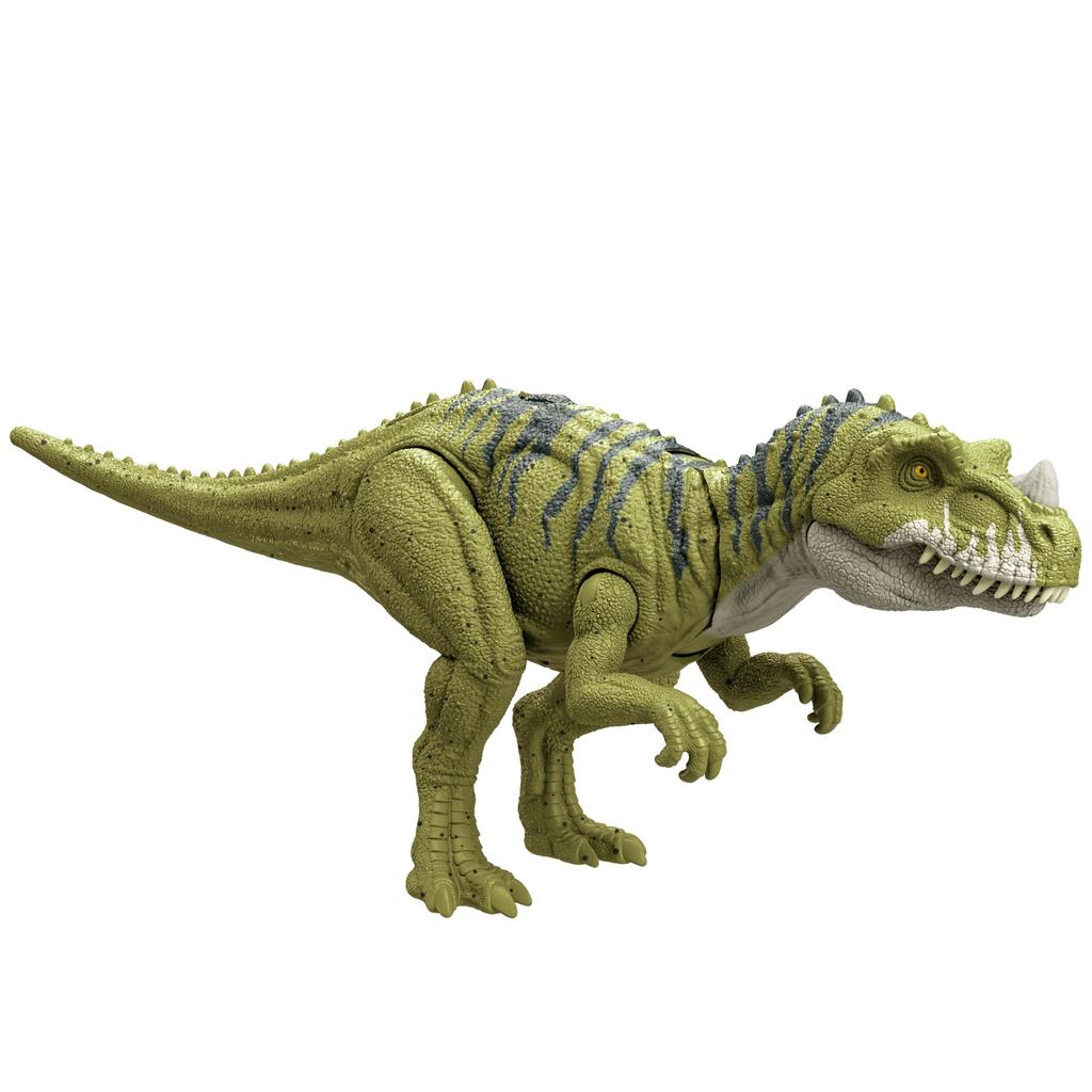 Mattel Мир Юрского Периода Рев Цератозавра Фигурка Действия, Игрушка Динозавр для Детей, Длина: приблизительно. 12,7 дюймов, Возраст от 4 лет, Зеленый, HTK74