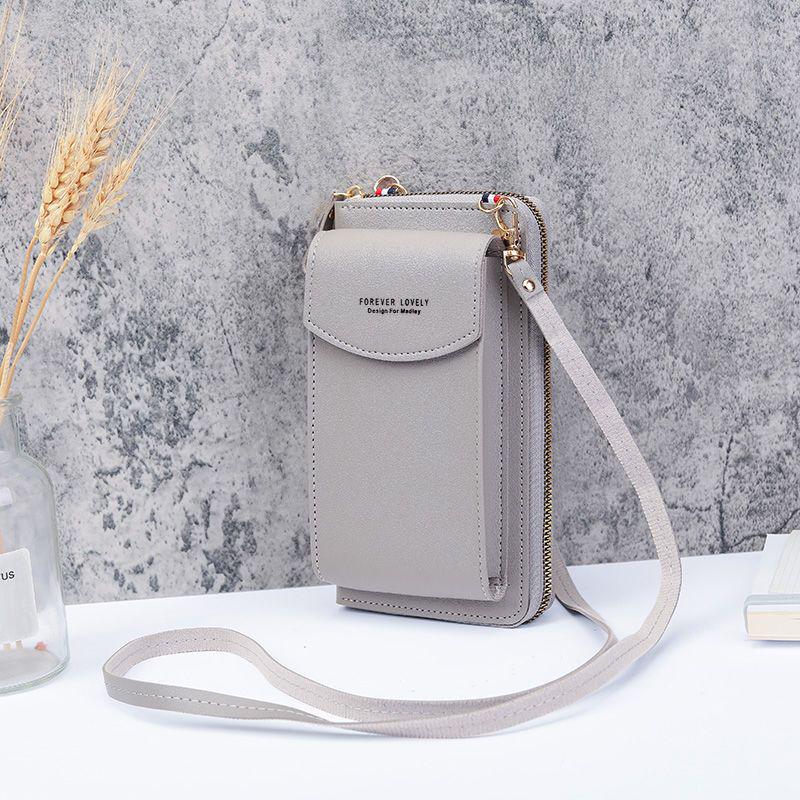 Stylish Women's Mini Shoulder Bag: Versatile Korean Mobile Phone Holder & Wallet with Large Capacity and Multi-Card Slots
