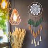 Bedroom Boho Handmade Feather Wall Hanging Tassel Macrame Tapestry Blanket Dream Catcher