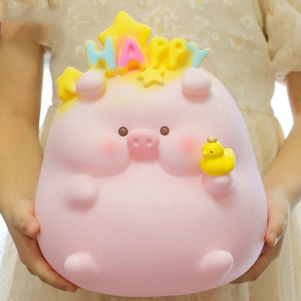 Pig Savings Jar Vinyl Money Boxes Piggy Bank Model Safe Deposit Box  Children/Kids