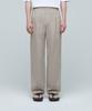 MUSINSA STANDARD Cotton Linen Two-Tuck Wide Pants [Beige]