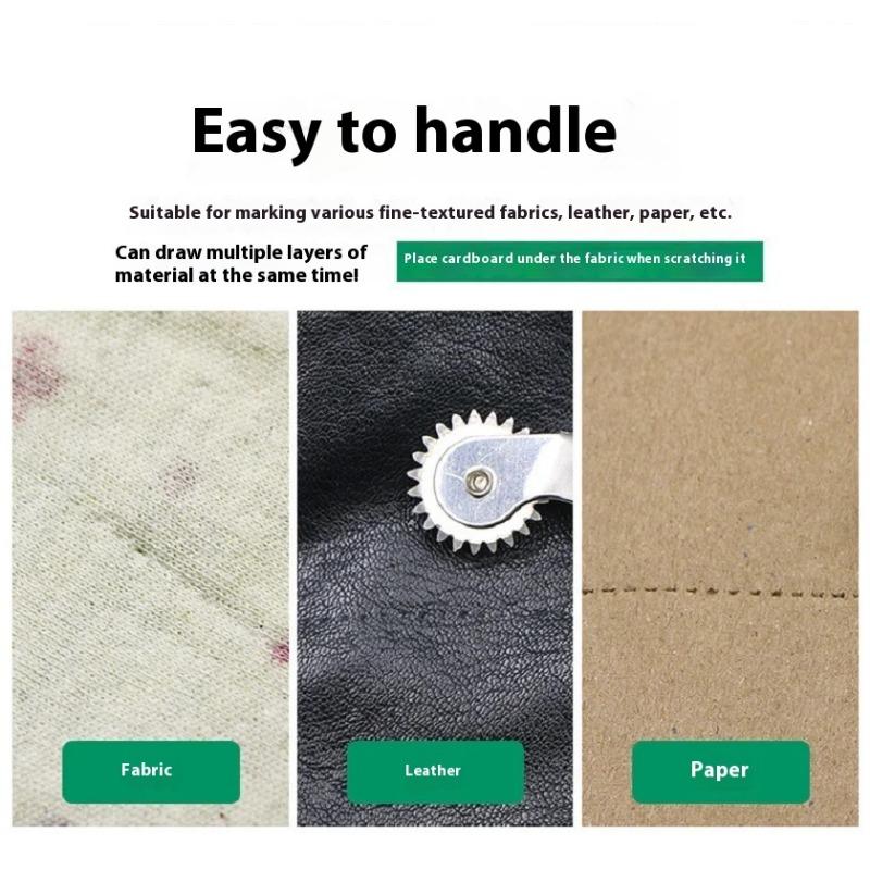 1 шт. Новое пластиковое кожаное колесо для оверстич, инструмент для перфорации бумаги, маркер для стежков портного, зубчатое колесо, рулетка, инструменты для пэчворка