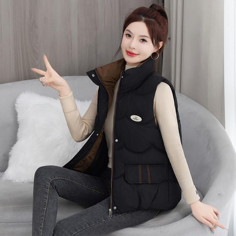 Модный жилет жилет женский осень зима новый толстый теплый жилет жилет женский верхняя одежда корейский свободный жилет куртка