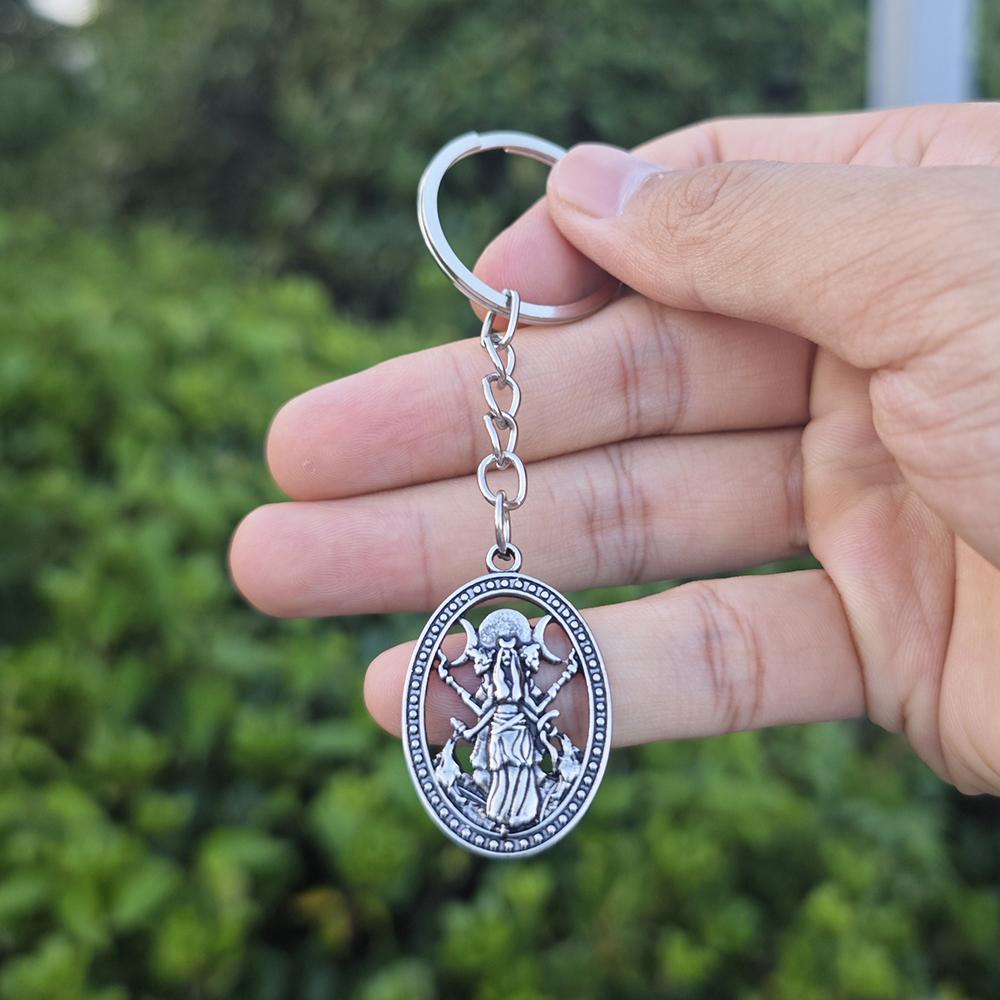 Винтажное колье ведьмы, украшения для женщин, девушек, тройная лунная богиня, Геката, кулон, цепочка для шеи, аксессуары для подарков