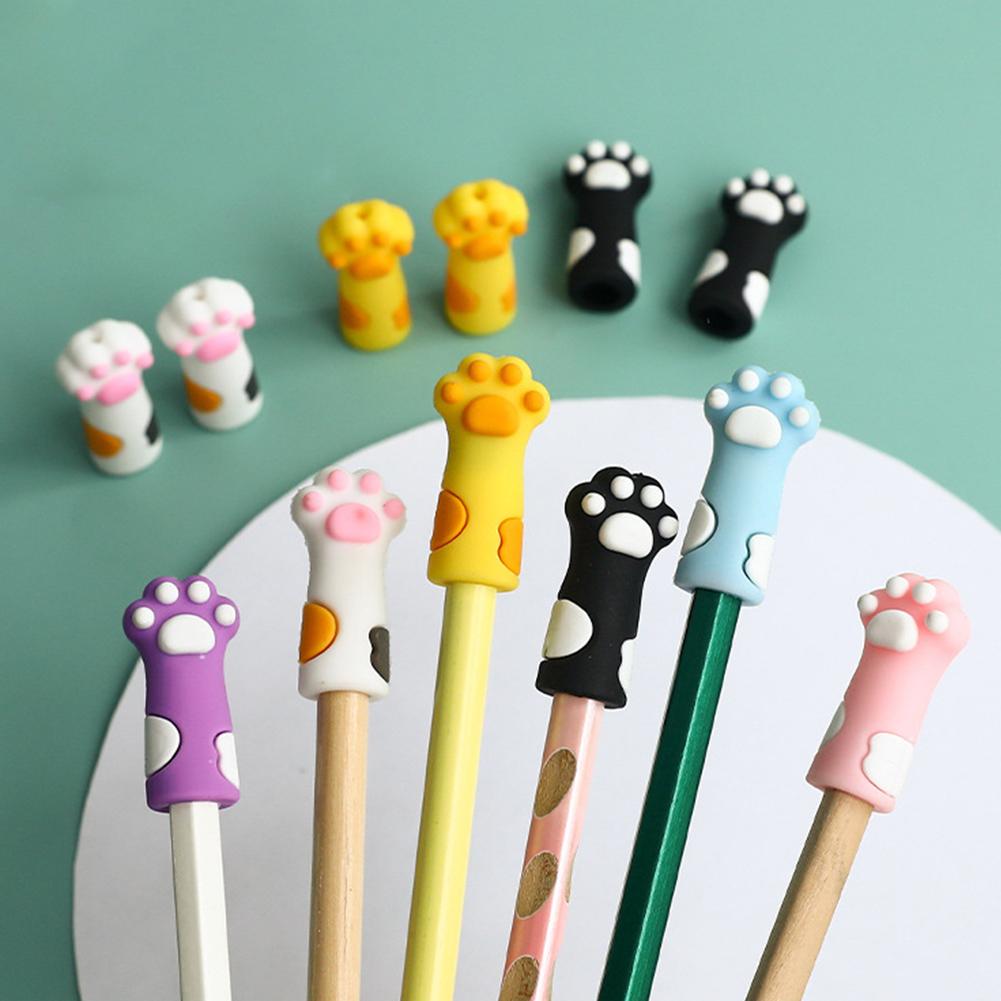 6/12 шт. фиксаторы для спиц «кошачий коготь», разноцветные силиконовые принадлежности для лап, симпатичный наконечник для вязания C G6S0