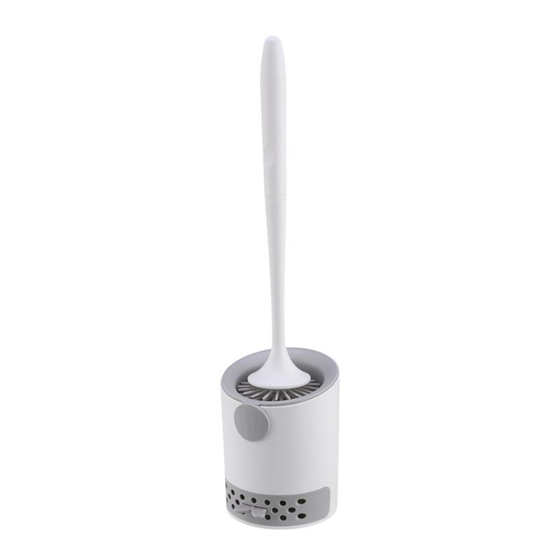 Wall-mounted Toilet Brush And Holder Set For Bathroom Flexible Toilet Bowl Brush Head With Soft Bristle For Effective Cleaning Bathroom Accessories