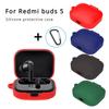For Xiaomi Redmi Buds 5 Earphone Protective Case Silicone Case Cute Cover Siamese Silicone Pure Color Cover for Redmi Buds 5