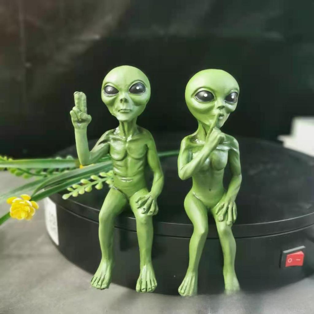 Садовые украшения из смолы в виде пришельца и ангела из трансграничной коллекции на Рождество и Хэллоуин