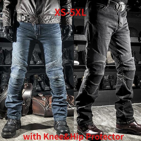 2022 New Plus Size Locomotive Racing Knights Straight Jeans Anti-fall Pants Cross-country Motorcycle Racing Cycling Pants Riding Pants
