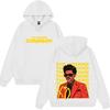 Худи с принтом обложки модного журнала Rapper The Weeknd Мужское Женское Поп-музыка винтажный Пуловер Свободный Повседневный Хип-хоп Уличная одежда Худи