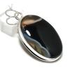 Banded Agate Gemstone Handmade 925 Sterling Silver Jewelry Pendant 2.21" J9p51