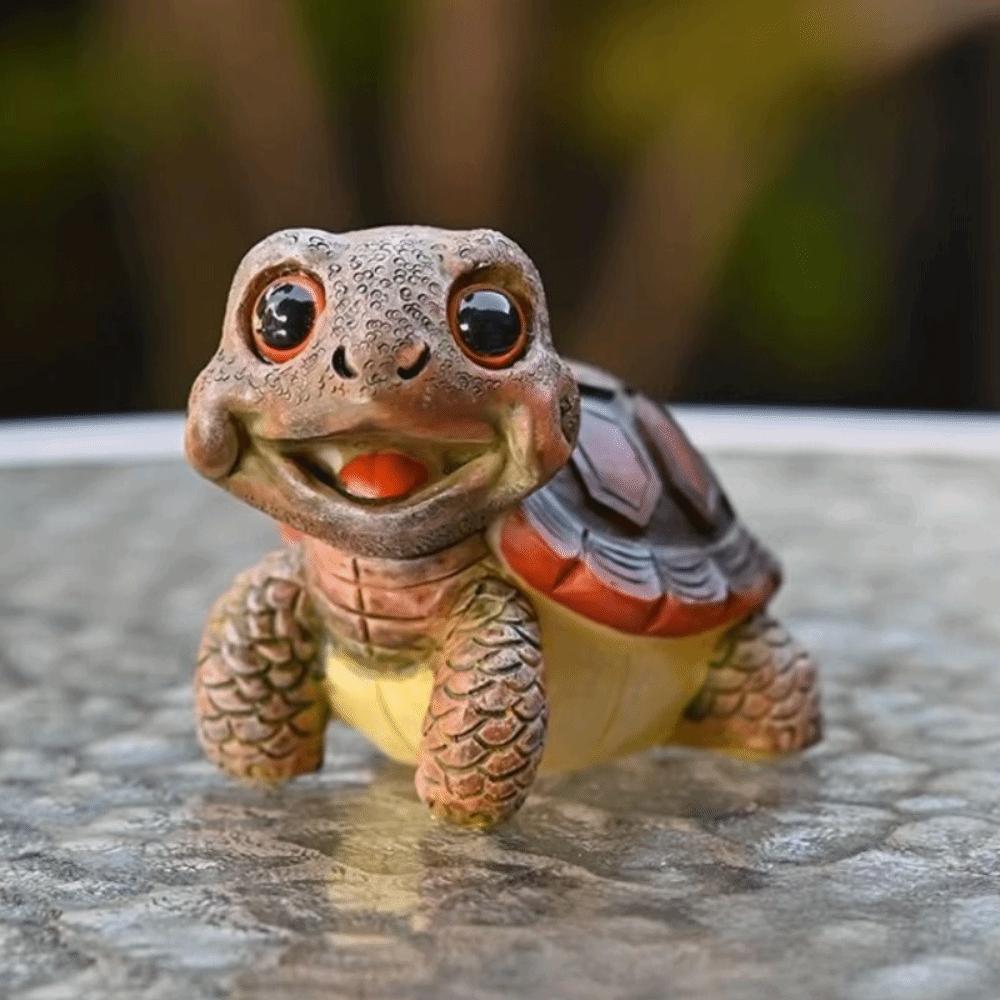 Cartoon Sea Turtle Figurine Collectible Marine Life Ornaments Desktop Decorative
