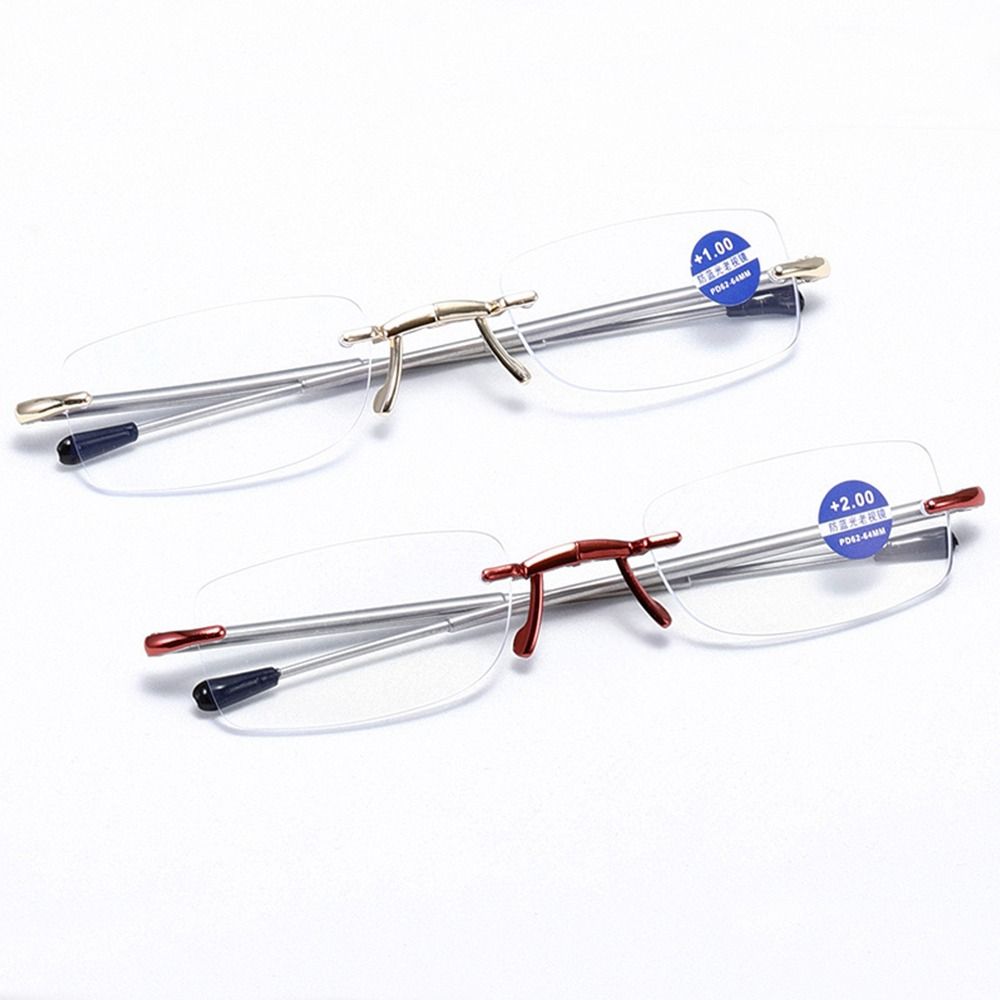 Новые складные очки для чтения с цепочкой для ключей, женские очки для чтения с металлической антенной и сумкой, антисиние складные очки для чтения