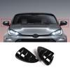Glossy Black Side Rear View Mirror Cover Cap Trim For Toyota Yaris Cross +