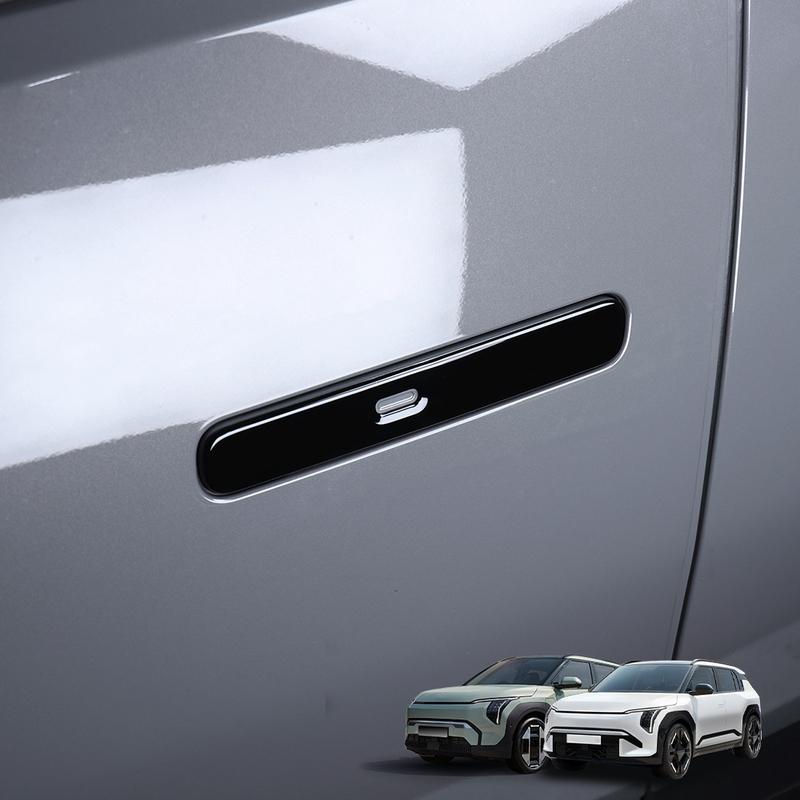 Bright Black Exterior Door Handles Cover Trim For Kia EV3 2024 2025 Exterior Accessories LHD/RHD