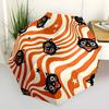 1pc Cat HalloweenAutomatic Folding Umbrella, Portable Collapsible Design, Casual Outdoor Accessory, for All Seasons 072