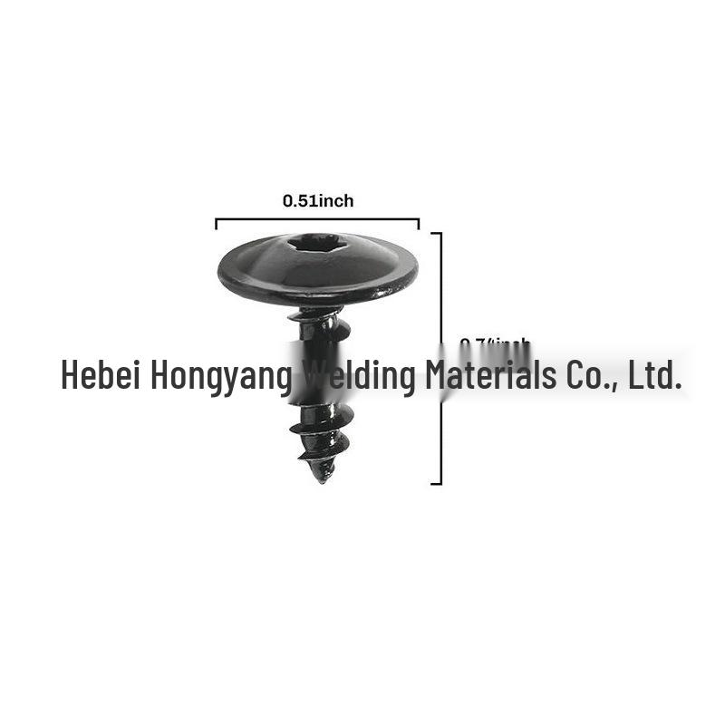 High-Strength Flat Head Self-Tapping Fender Screws - Hex Socket for Car Door Panels