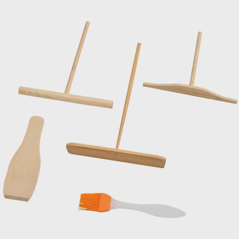 Набор кухонных принадлежностей «Бамбуковая стрекоза»: Скребок для яиц и блинов, грабли для фруктов 