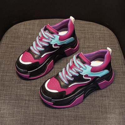 Осенние белые туфли, спортивная обувь, повседневные туфли Daddy, толстые подошвы внутри, женские туфли с подъемом