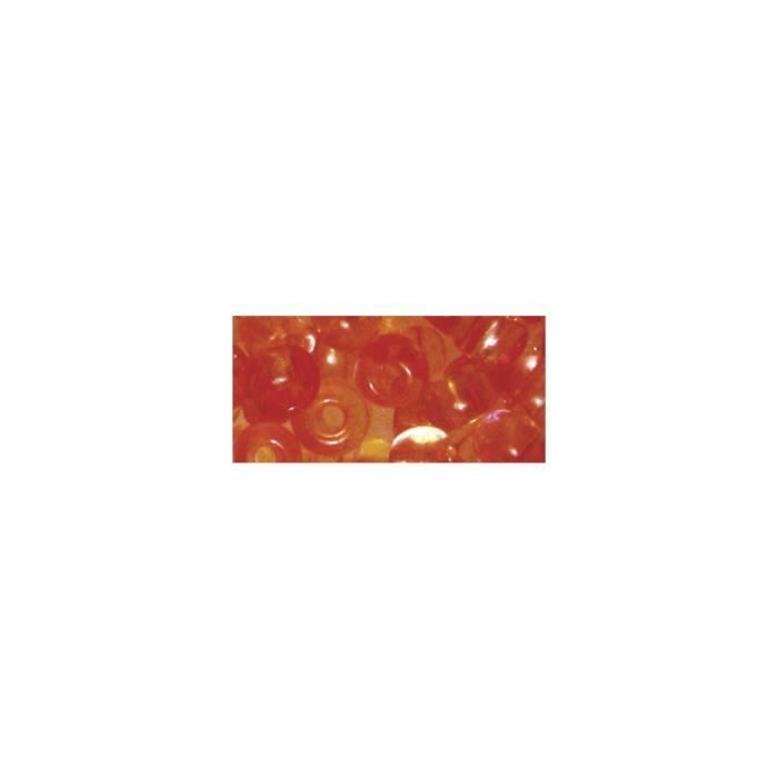 Rocailles - Rocailles - Ø 4 mm - Couleur corail - Aspect deux tons - Boîte 17 g