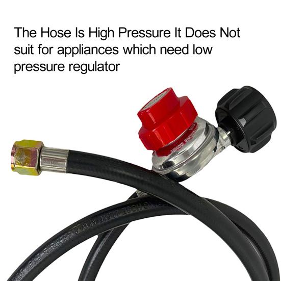 Propane Regulator 0-20 PSI High Pressure Adjustable Propane Regulator with QCC-1 Type Hose U.S. Propane Tanks Gas Burner Cooker Turkey Fryer