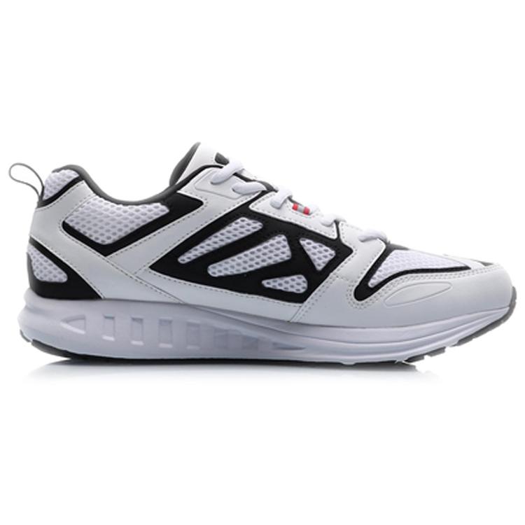 Li Ning Амортизирующие Нескользящие Легкие Низкие Беговые Кроссовки Мужские Белый Черный ARHP103-1