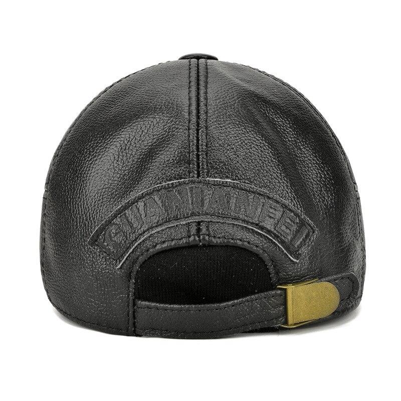 Northwood Береты из натуральной кожи с ушами, зимние козырьки, шапка, коровьи береты, толстая теплая фуражка для мужчин и взрослых