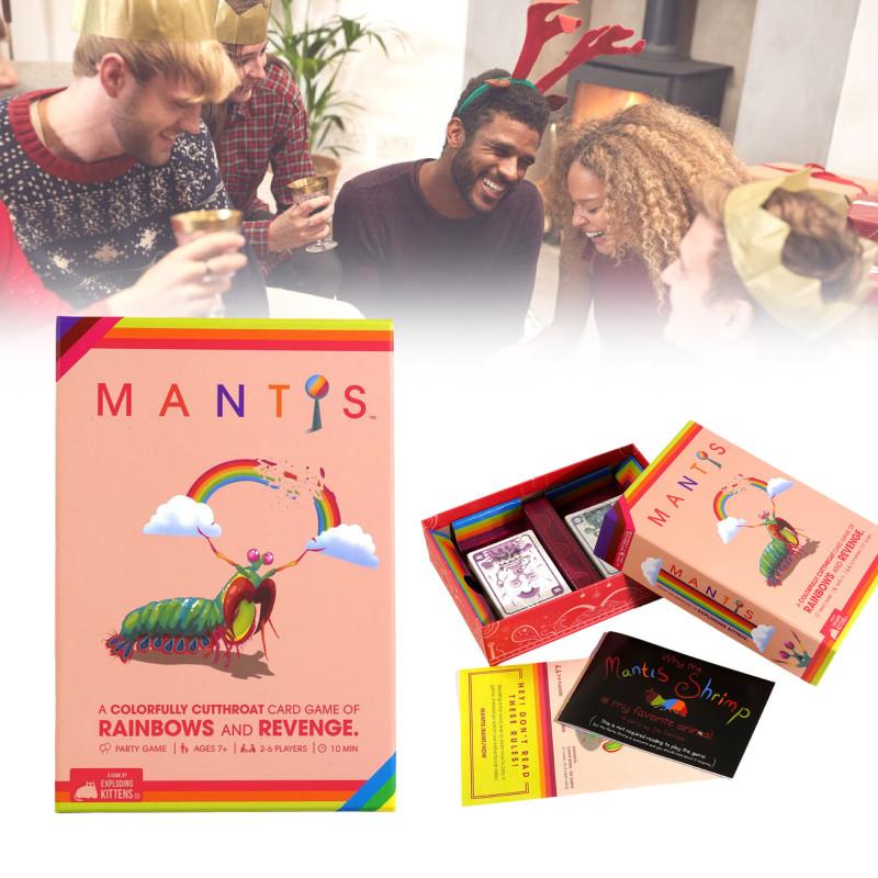 Мантис Взрывной Котёнок Мантис Игра на совпадение карт для захватывающих семейных посиделок
