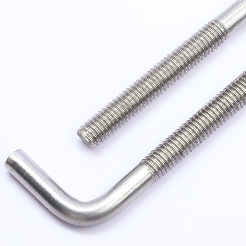Анкерный болт L-образной формы из нержавеющей стали 304, M4 M5 M6 M8 M10 M12