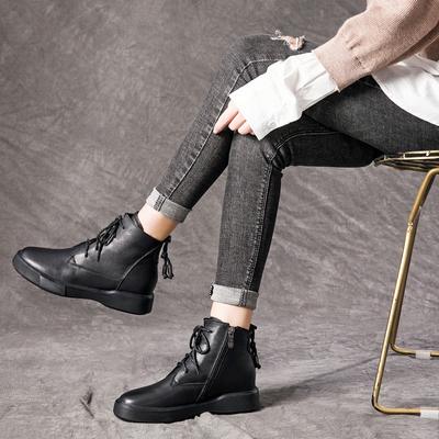 Кожаные женские сапоги Ботинки Martin Короткие сапоги