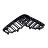 Car Front Bumper Grille Kidney Racing Grill Grilles For BMW E60 E61 5 Series 2004-2009 Gloss Black Auto New Double Slat