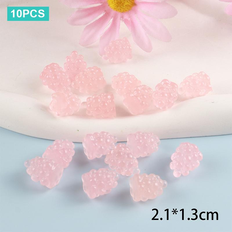 10 шт. мультяшные кавайные светящиеся мини-фигурки с имитацией фруктов настольные маленькие украшения креативные украшения своими руками аксессуары подарки