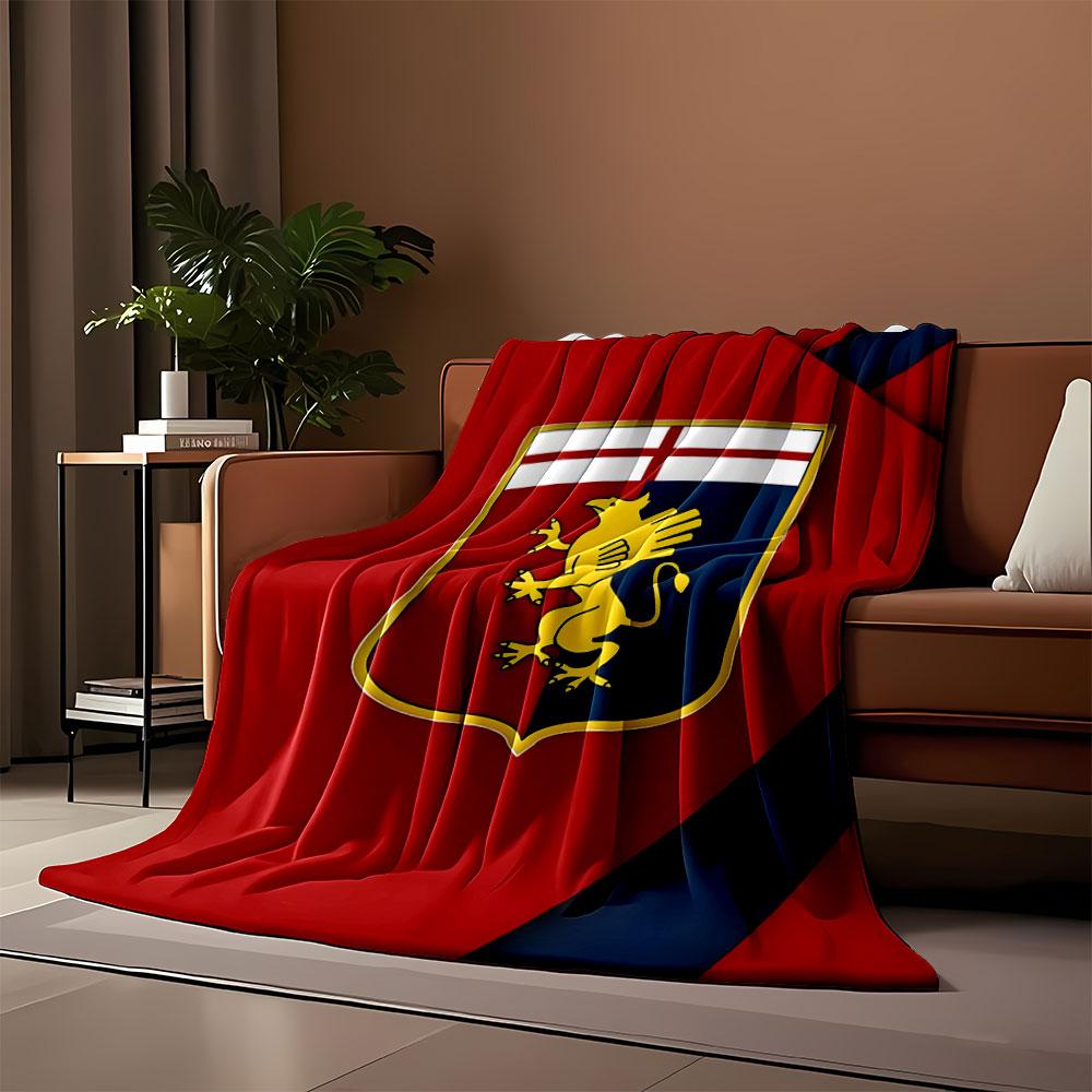 "Red and Blue Griffin Shield Design" print blanket soft and cozy perfect for the living room bed sofa or a nap,gift