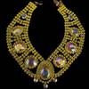 New Exaggerated Big Water Drop Necklace, European And American Trend Full Diamond Collarbone Chain Accessories, Jewelry