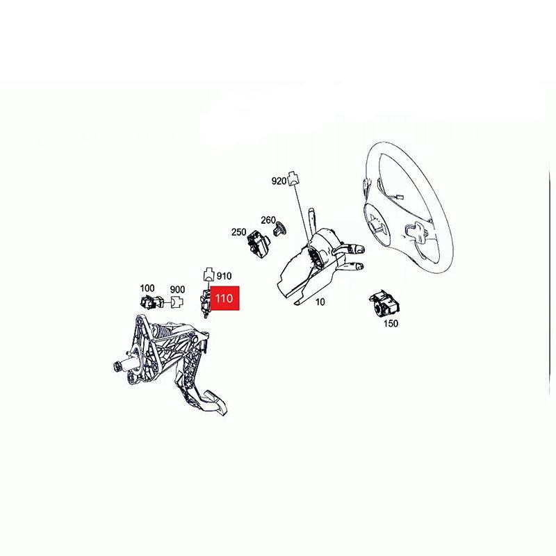 Car Accessories Brake Clutch Pedal Sensor OEM 0065451014 0045452114 For Mercedes Benz Sprinter 901 902 903 906 OM611 OM612 M111