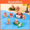 Cute Resin Capybara Figurine Blind Box Miniature Desk Decoration