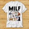 230 г/м² 100% хлопок MILF Man I Love Felines Cat Mom Dad Pet футболка Cult Movie Retro Vintage Music Top Tee 2371