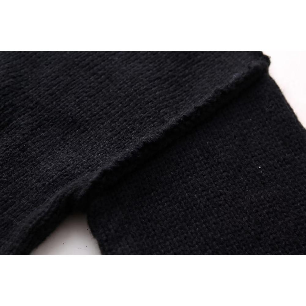 GMXIA Женские модные повседневные однотонные свободные свитера с круглым вырезом и осенне-зимним принтом с длинными рукавами