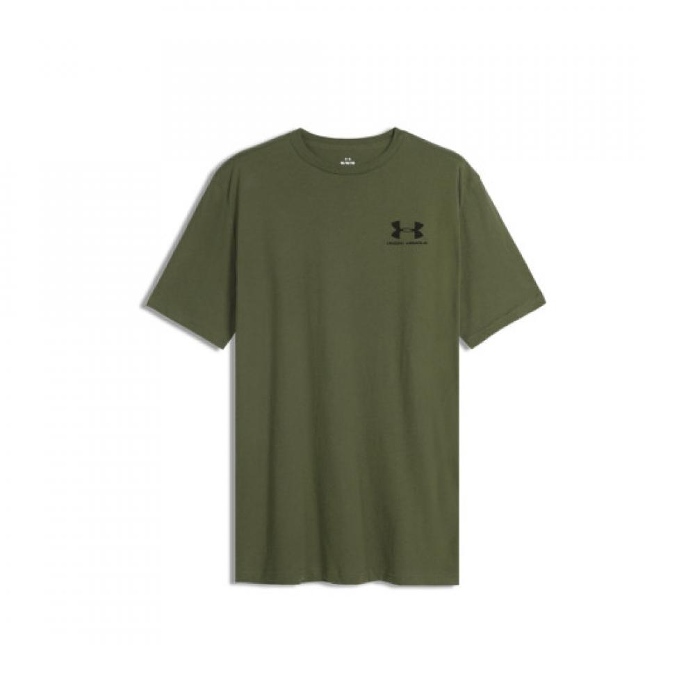 Under Armour Men S SS Tee Ua SportStyle Left cheSt Logo Marine Green 1326799 390