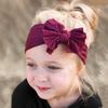 Baby Hair Accessories Nylon Large Bow Children'S Headband Soft Wide Headband Baby Stockings Knotted Headband