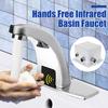 DC6V Automatic Hands Electric Touchless Bathroom Sensor Faucets Water Saving Mixers Sensor Tap Battery Power Kitchen Water Tap