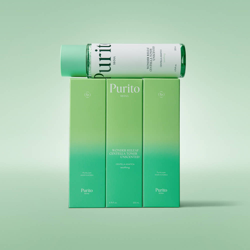 PURITO SEOUL Wonder Releaf Centella Toner Unscented Soothing Hydrating Sensitive Skin Care 200ml