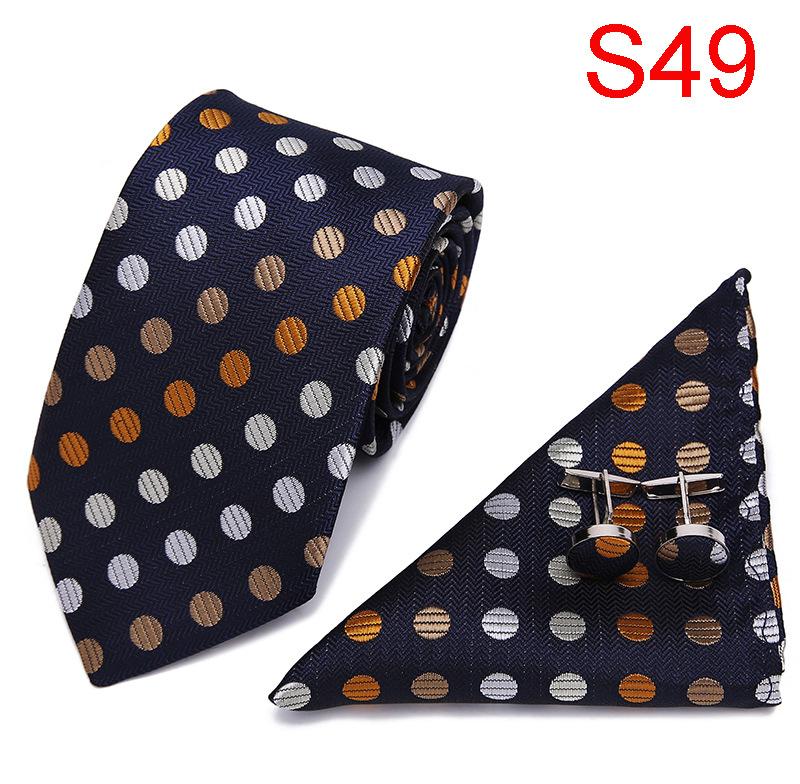 7,5 см деловой мужской галстук набор, полиэстеровый галстук свадебный подарочная коробка