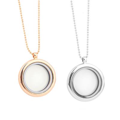 Живая память Плавающий Шарм Круглый Стеклянный Медальон Кулон Ожерелье Модные Ювелирные Изделия